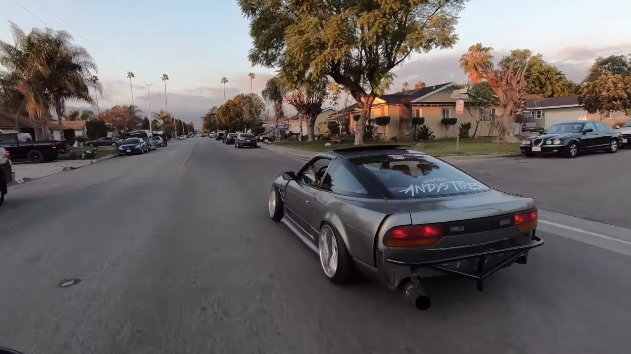 Pissing off my neighbors in my LS1 240sx!