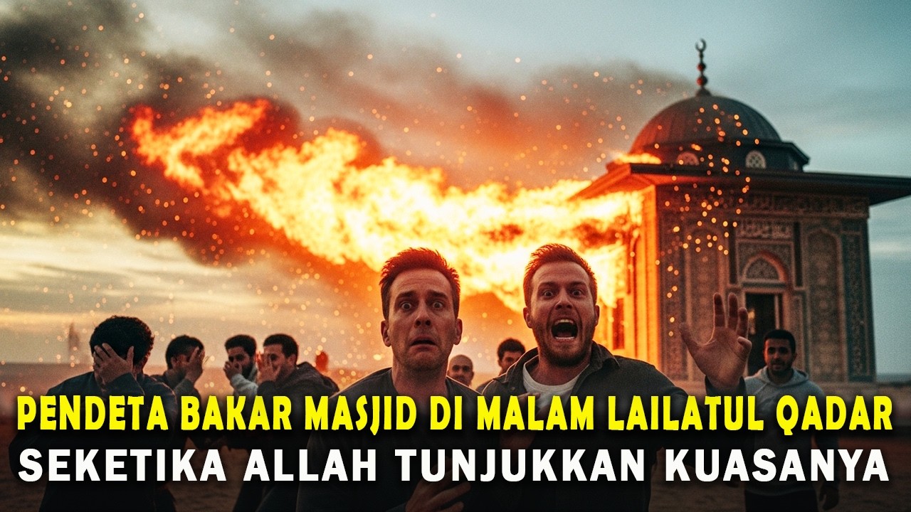 KUASA ALLAH❗PENDETA BAKAR MASJID DI MALAM LAILATUL QADAR, YANG TERJADI SETELAHNYA BIKIN MERINDING