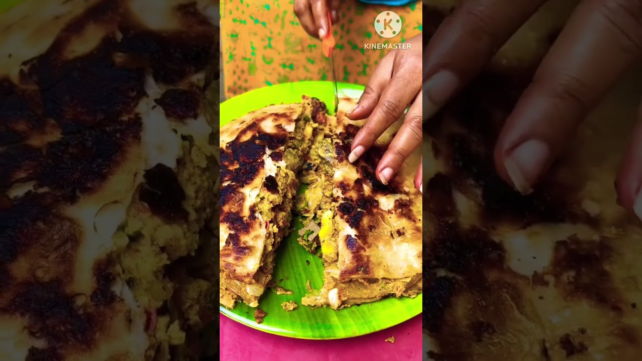 Mutton chicken egg mix parotaYouTube:Cherry Sathakshi  