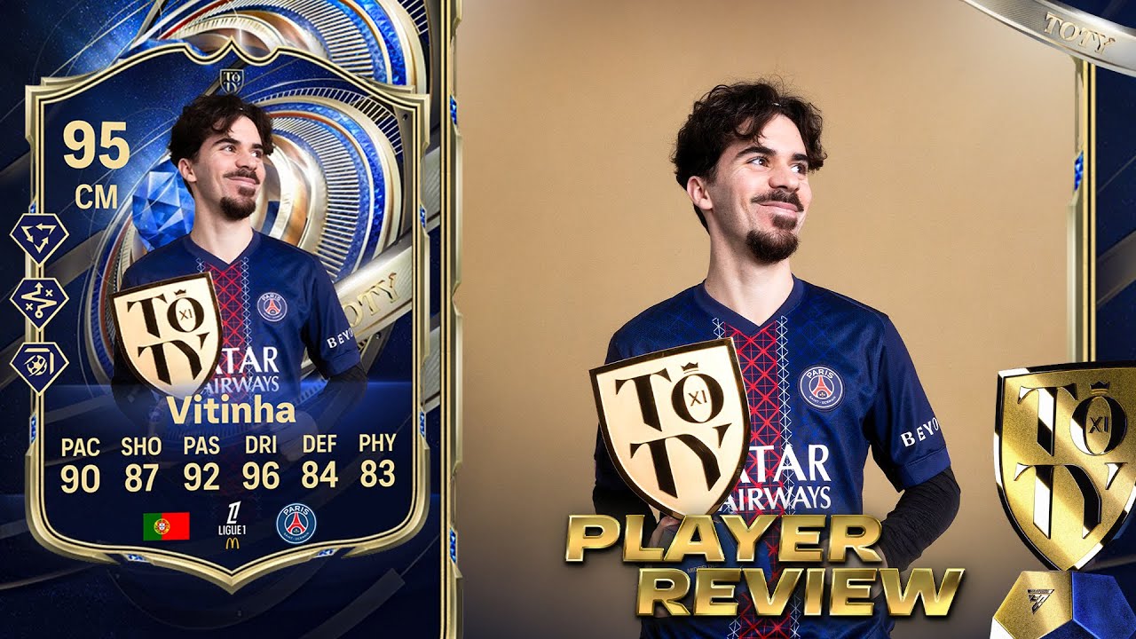 EL MEJOR MEDIOCAMPISTA DE FC 26!!! | VITINHA 95 TEAM OF THE YEAR REVIEW