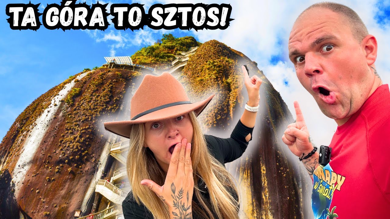 740 schod&oacute;w do nieba! Zdobywamy El Pe&ntilde;&oacute;n w Guatap&eacute;! ⛰️🇨🇴 #83