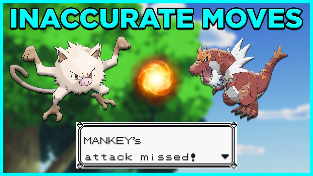 The LEAST ACCURATE Moves in Pokemon