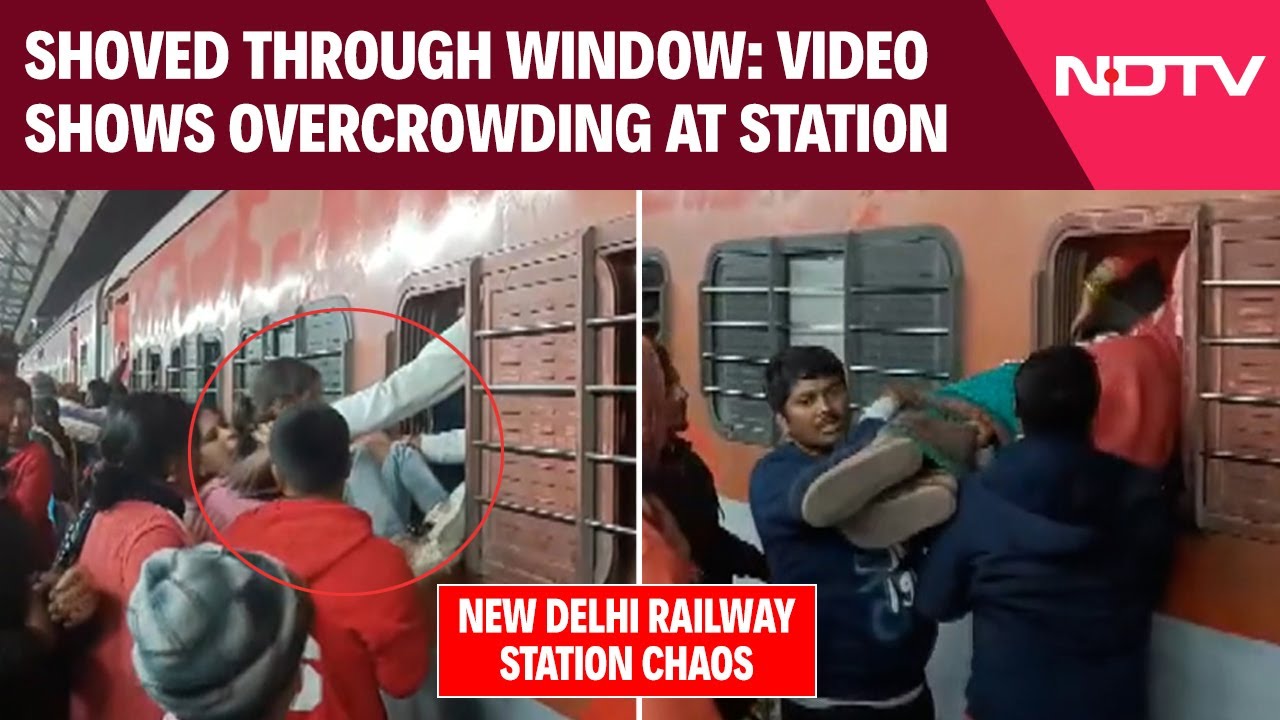 New Delhi Stampede | Passengers Pushed Through Windows: Video Shows Rush At New Delhi Station