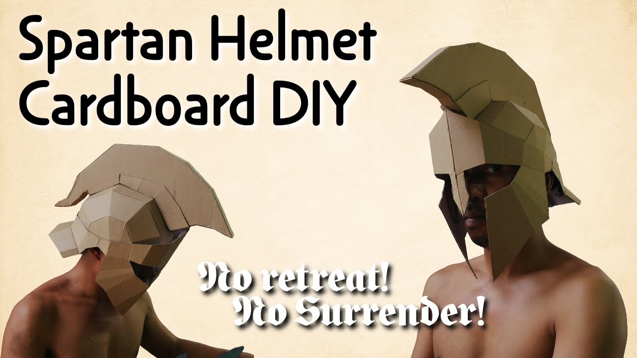 DIY Spartan Helmet Craft – Step-by-Step Build Using Printable Template