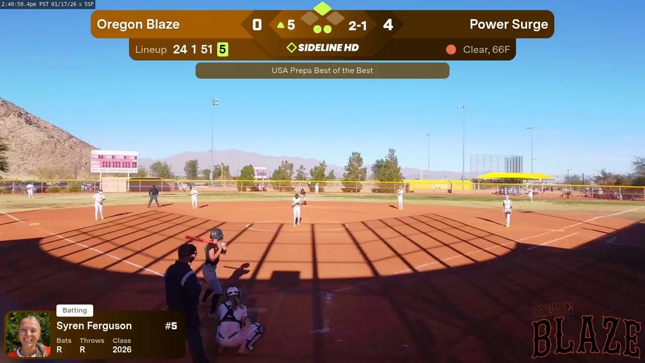 Oregon Blaze @ Power Surge (2026.01.17)