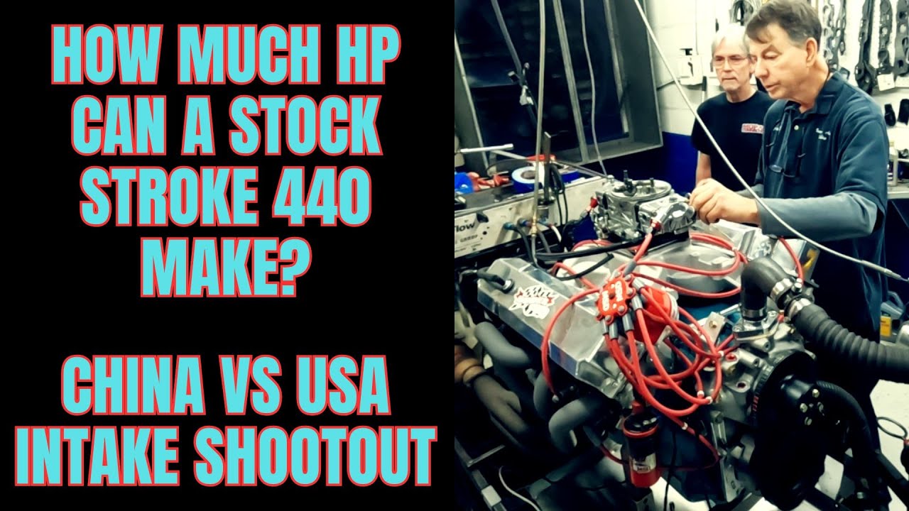 How Much Horsepower Can This Stock Stroke 440 Make? Bonus China vs. USA Intake Shootout