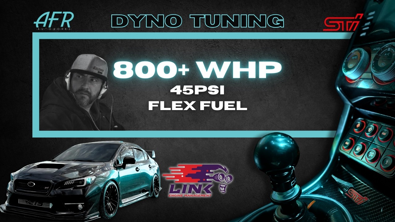 836WHP 2017 STI on E85 | 45psi | Tuned at AFR Autoworks | Link ECU