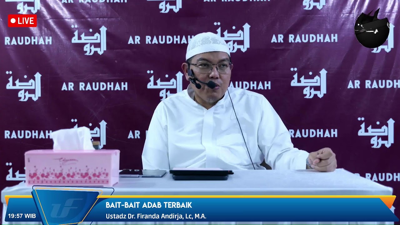 🔴[LIVE] Bait-Bait Adab Terbaik - Ust Dr. Firanda Andirja, M.A