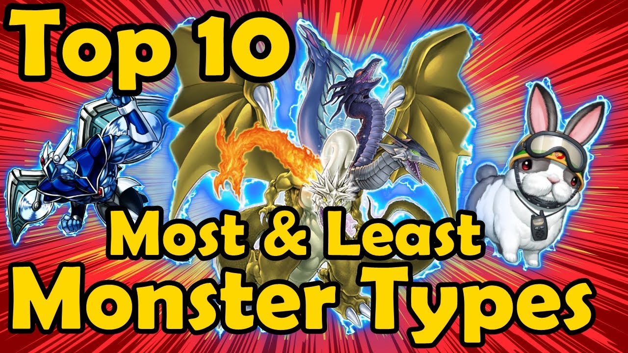 Top 10 Most and Least Represented Monster Types in YuGiOh