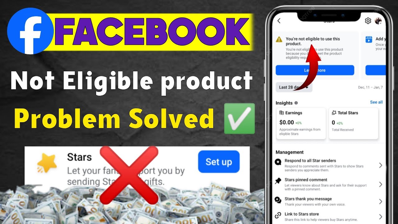You're Not Eligible To Use This Product | You're Not Eligible To Use This product Facebook Star