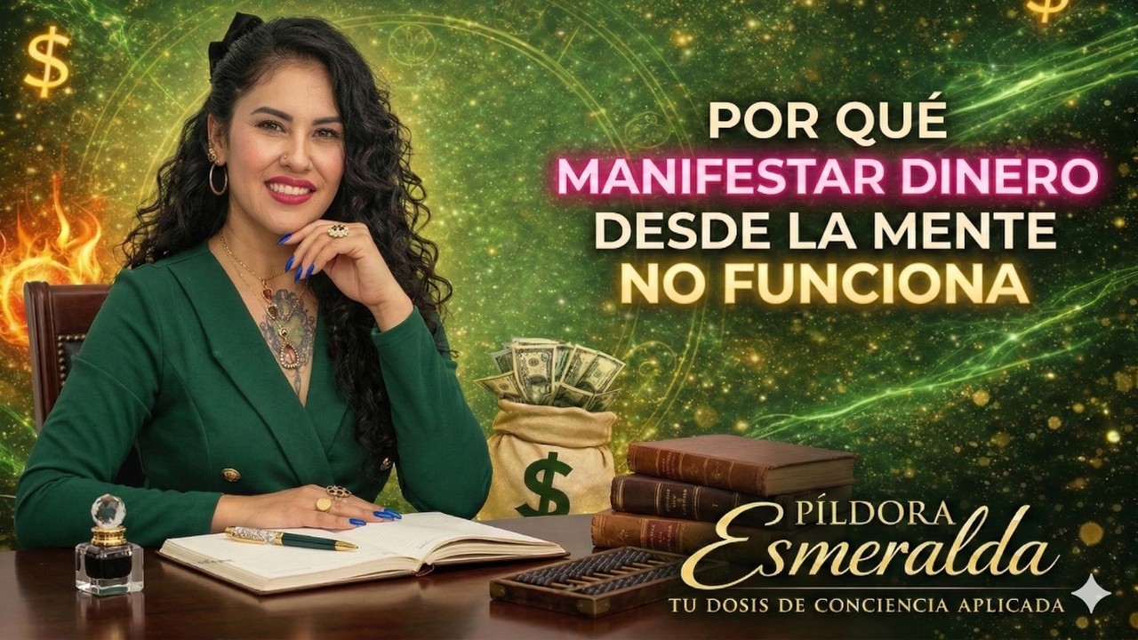 Ep. 4 Por qué manifestar dinero desde la mente NO funciona (qué sí funciona)-PíldoraEsmeraldaPodcast