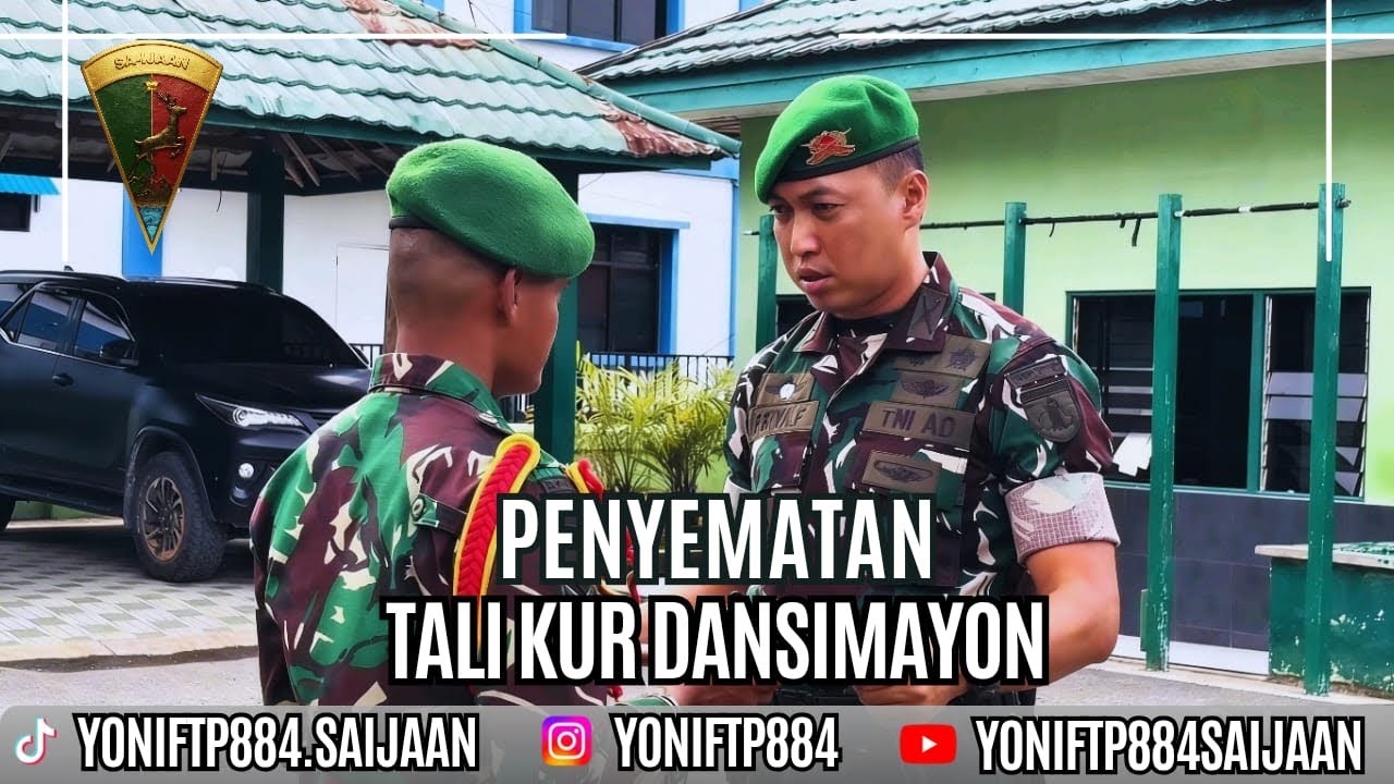 UPACARA PENYEMATAN TALI KUR DANSIMAYON, PEMBERIAN PENGHARGAAN, DAN JAMDAN YONIF TP 884/SA-IJAAN
