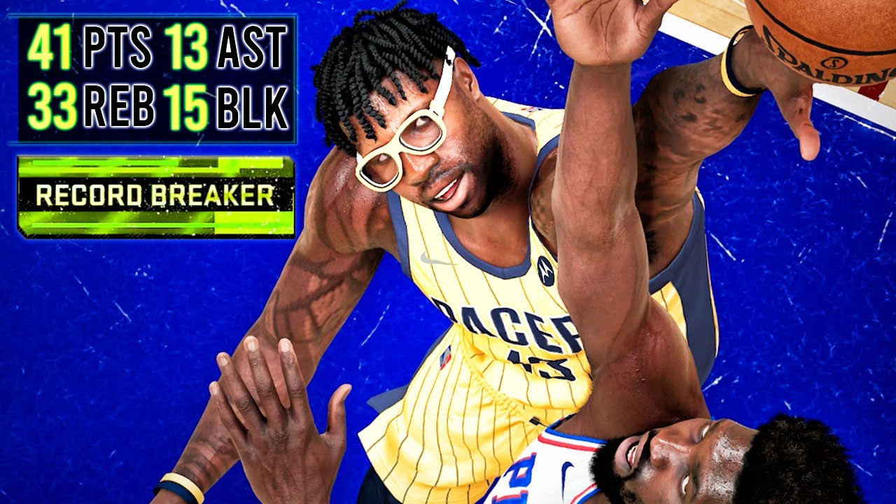QUADRUPLE-DOUBLE & PLAYOFF BLOCK RECORD! NBA 2k21 My Career Next Gen Gameplay Best PF PAINT BEAST