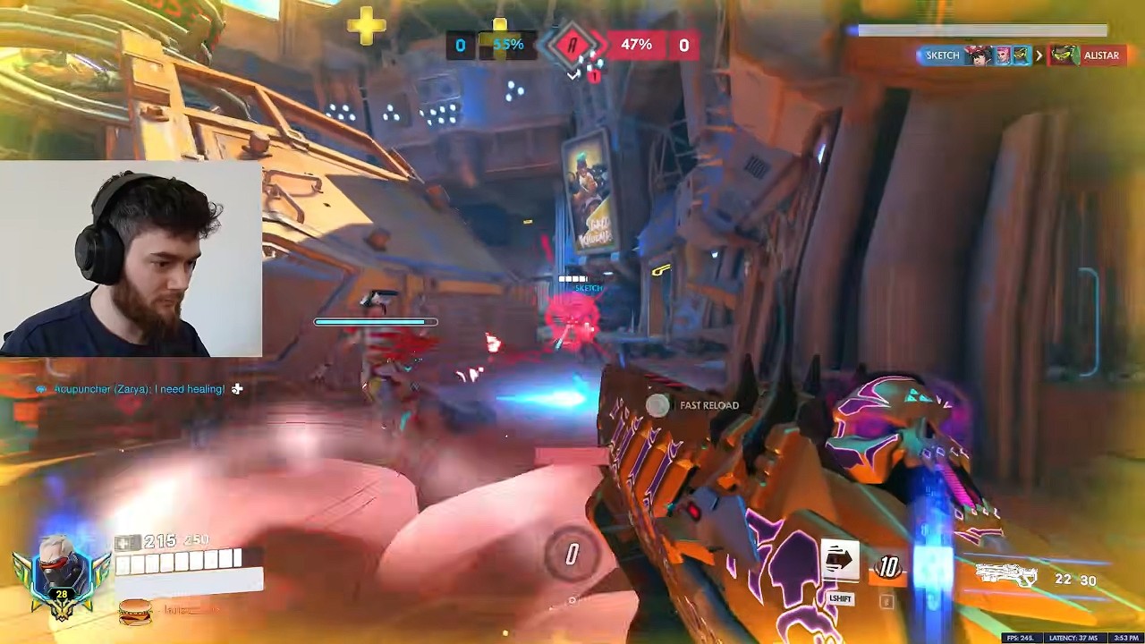 THIS IS THE BEST SOLDIER 76 IN THE WORLD - DAFRAN! OVERWATCH  SEASON 1 TOP 500