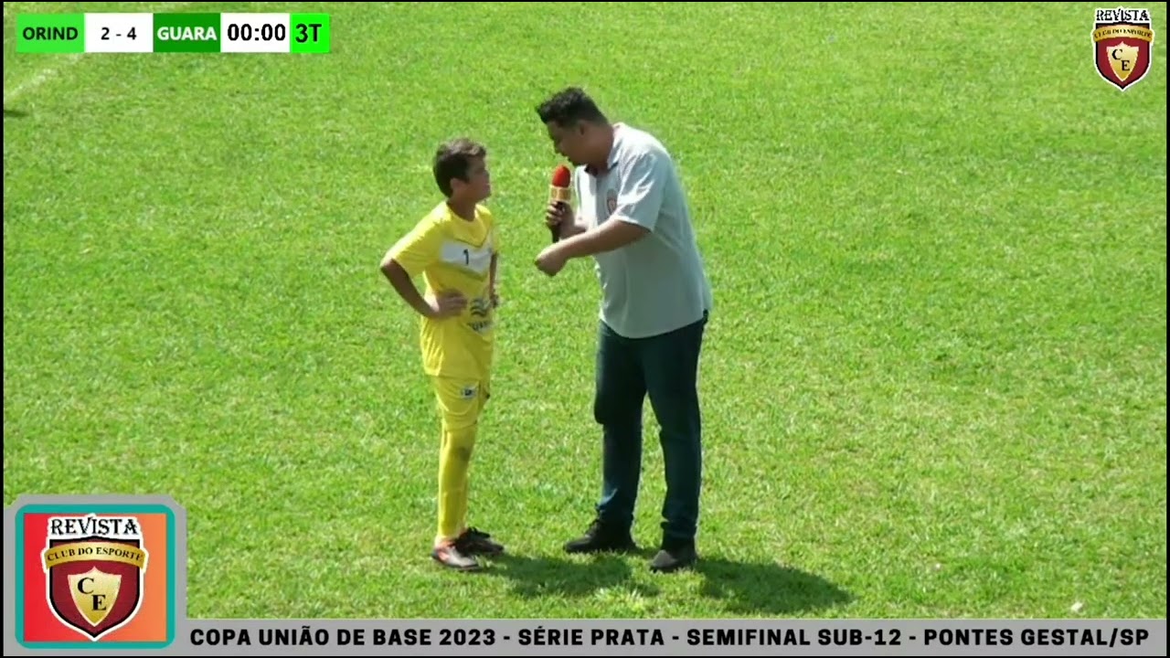 ENTREVISTA COM O CRAQUE DA PARTIDA DA CATEGORIA SUB-12, SEMIFINAL SÉRIE PRATA, COPA UNIÃO DE BASE.