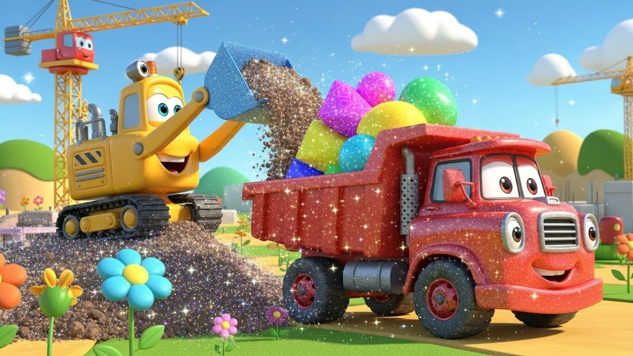 Big Truck & Digger Dance Fun Construction Songs for Kids and Toddlers | Happy Action Rhymes