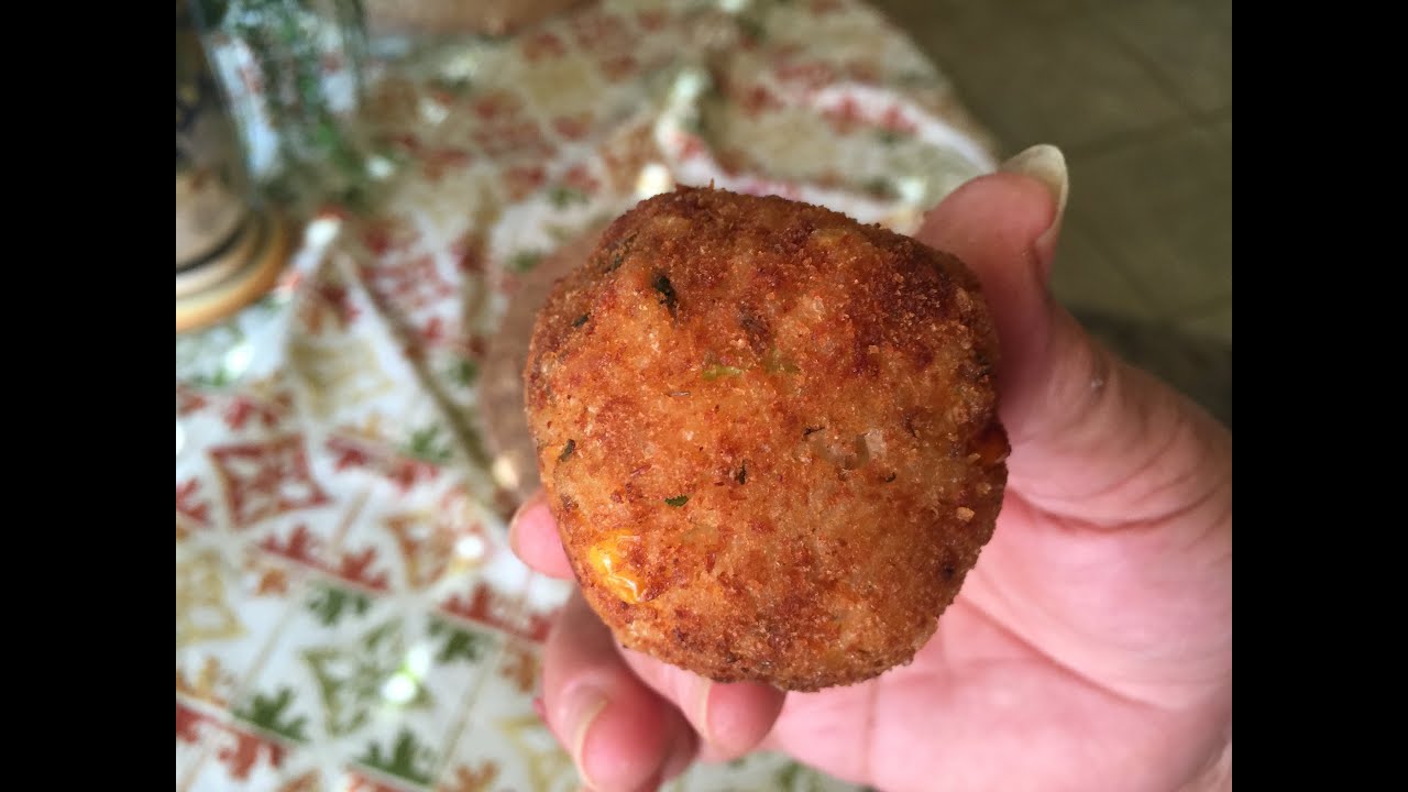 Bolitas De Arroz Con Vegetales Y queso A Mi Manera Boricua
