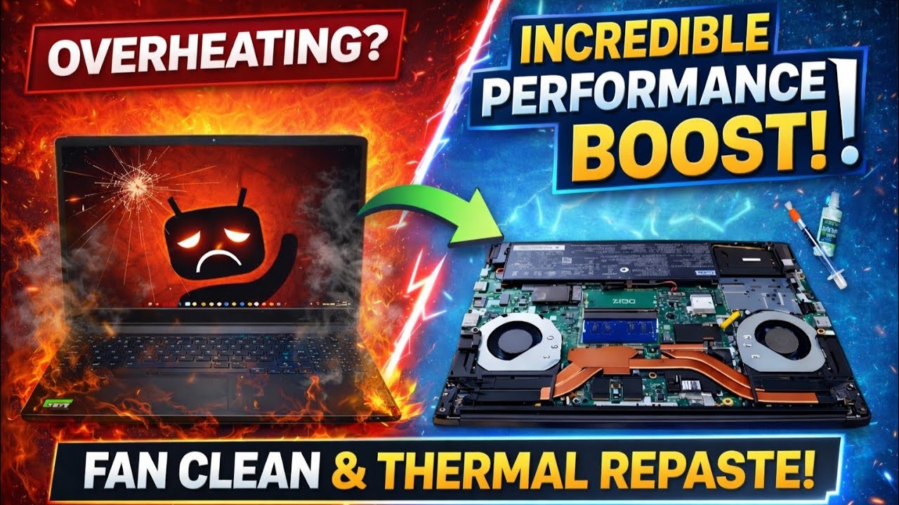 Laptop Cleaning Full Process | Lenovo IdeaPad Gaming 3 full cleaning and service.