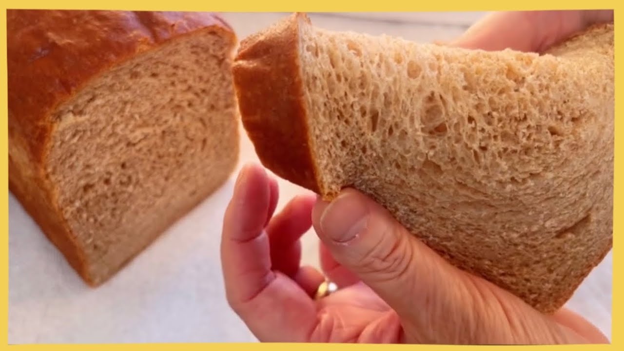 100% Whole Wheat Bread / Japanese Milk Bread / Tangzhong / Roux 통밀빵 / 탕종 통밀빵