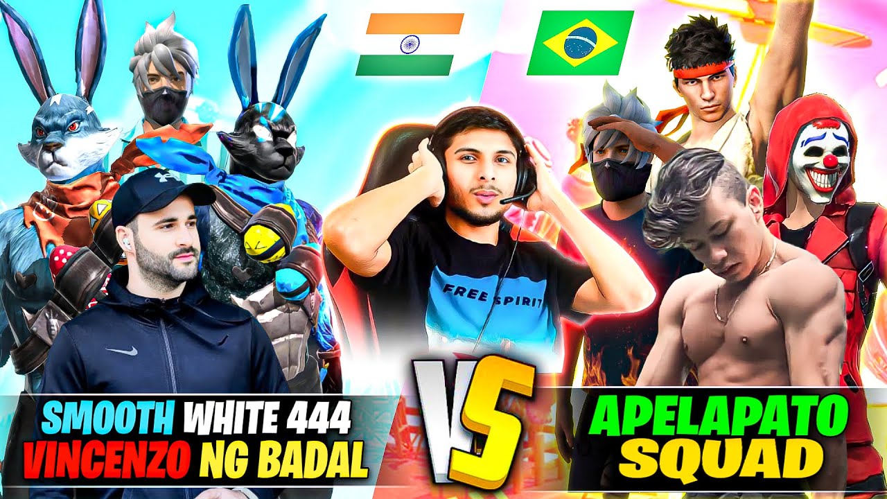 Smooth 🇮🇳 White 444 🇲🇦 против Apelapato 🇧🇷 Squad (Бразилия) Clash of God 🥵 CS Battle #nonstopgaming