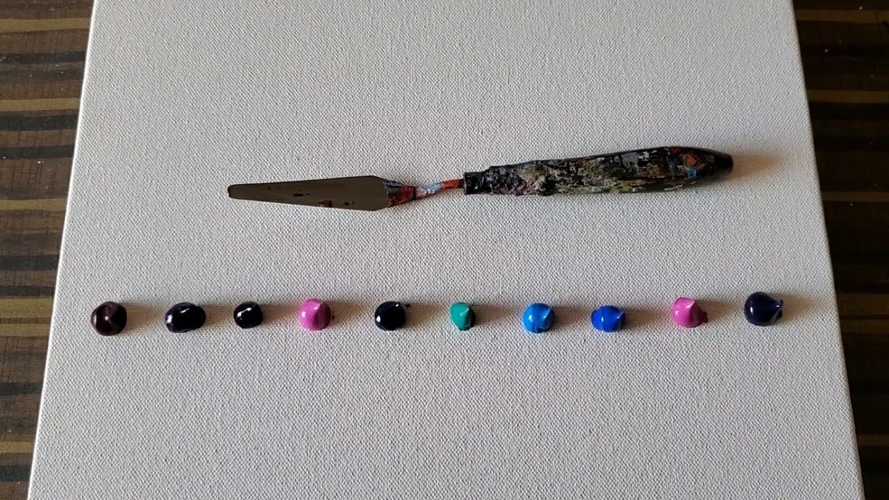 Water Lilies / Palette Knife Acrylic Painting Demo / Step by Step / Daily Art Therapy/Day #0312