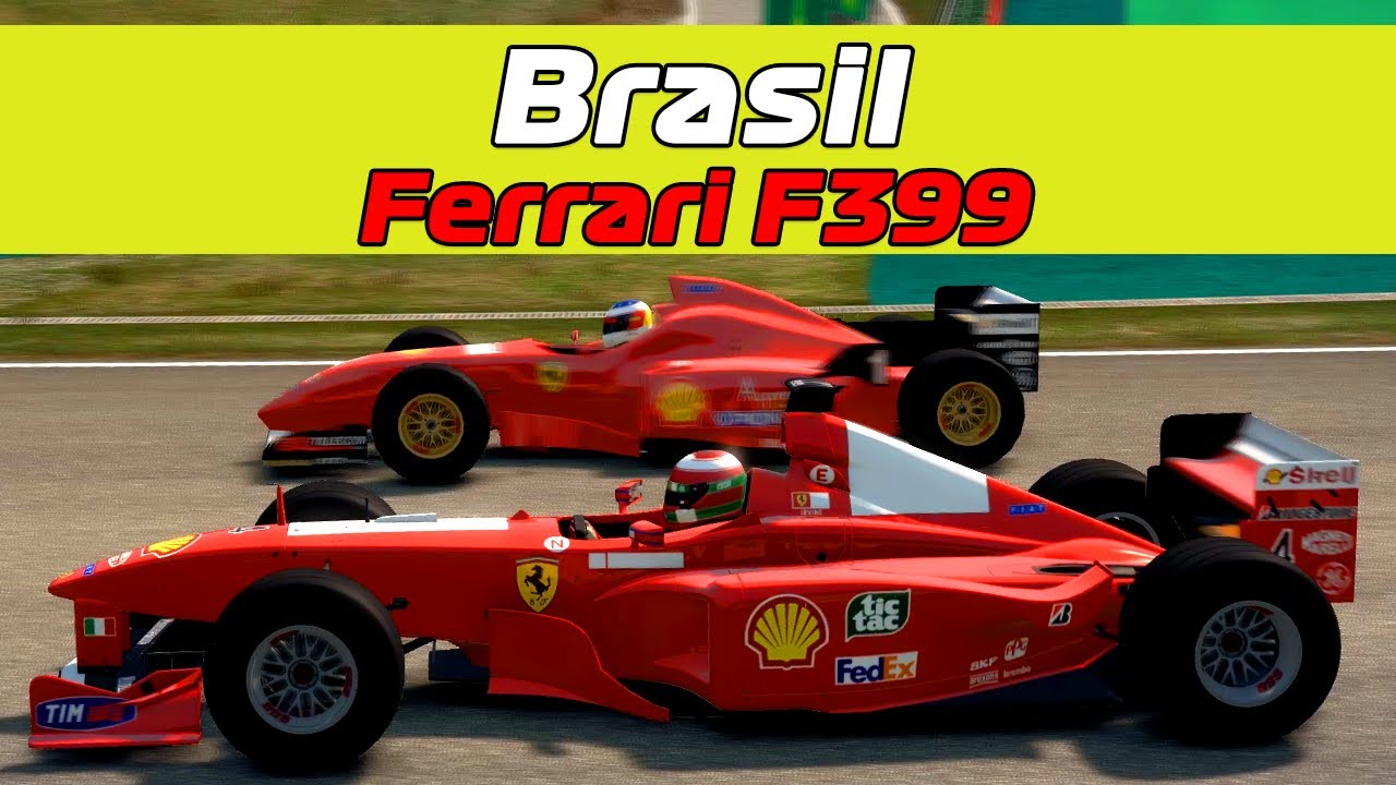 F1 2013 - CORRENDO em INTERLAGOS de FERRARI F399 | Jogos Clássicos | #50K