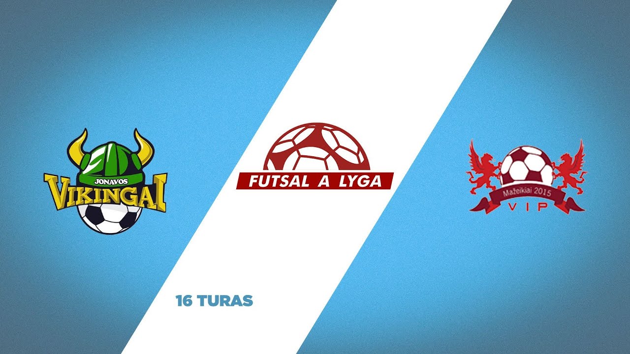 Futsal A lyga. 16 turas: Jonavos Vikingai - Mažeikių VIP (2026-02-01)
