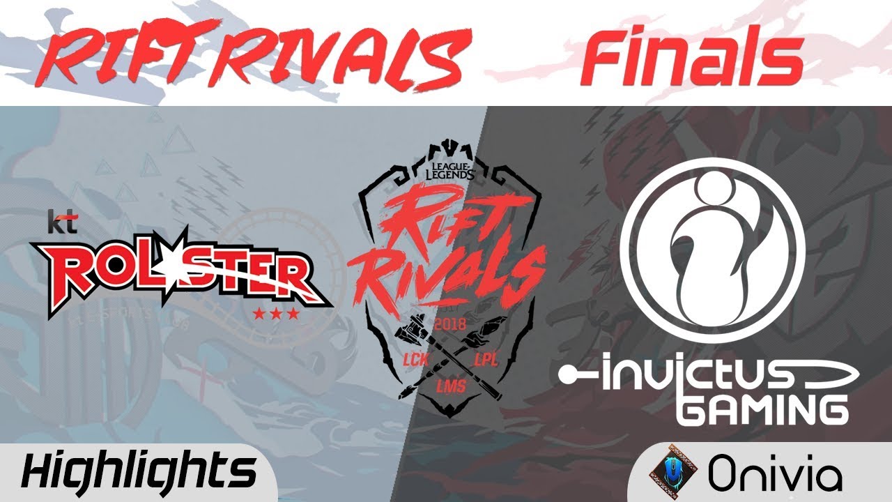 KT vs IG Highlights Rift Rivals LCK LPL LMS 2018 Finals KT Rolster vs Invictus Gaming by Onivia