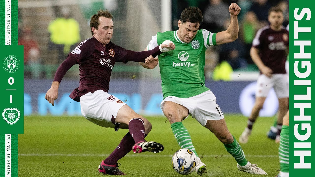 Highlights: Hibernian 0 Heart Of Midlothian 1 | cinch Premiership