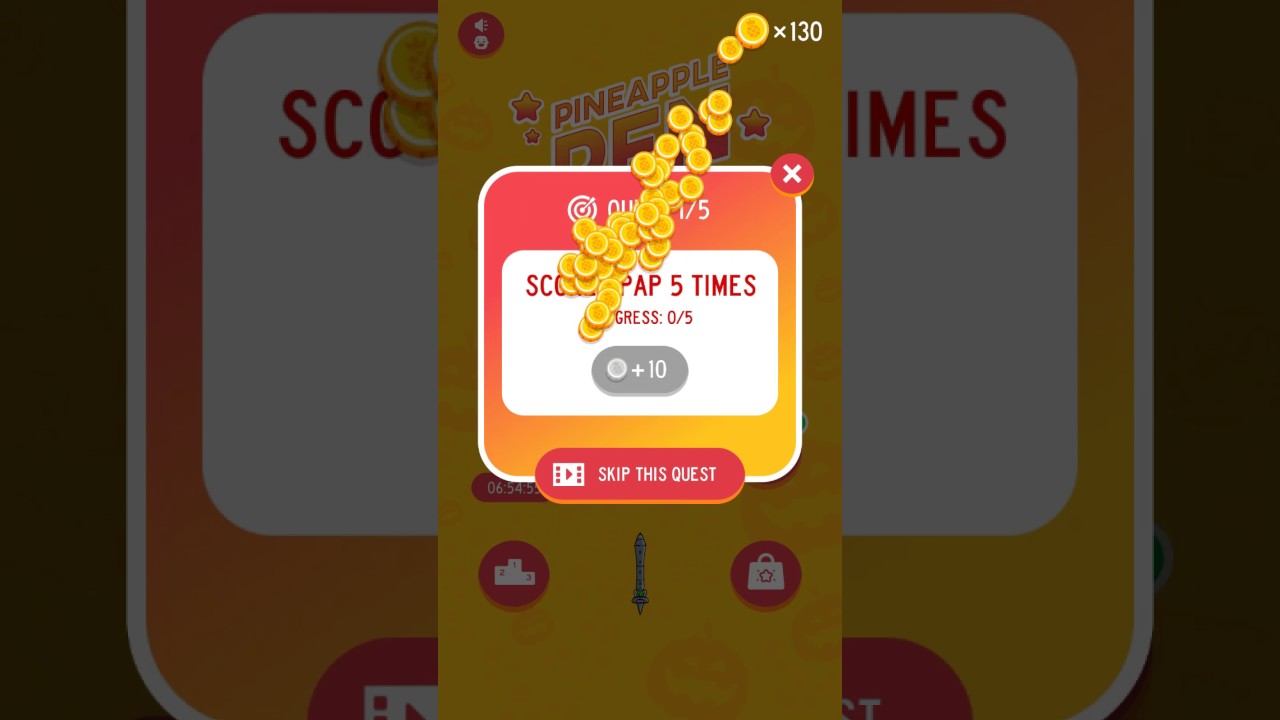 Playing New app game PPAP pineapple pen! A fun New game.