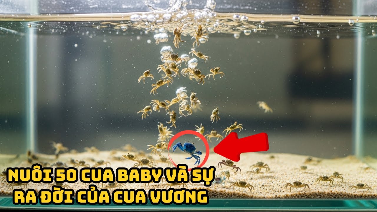 Review Thử Th&aacute;ch Nu&ocirc;i 50 Con Cua Xanh V&agrave; Sự Ra Đời Kh&oacute; Tin Của Cua Vương || B&uacute;n Phở REVIEW