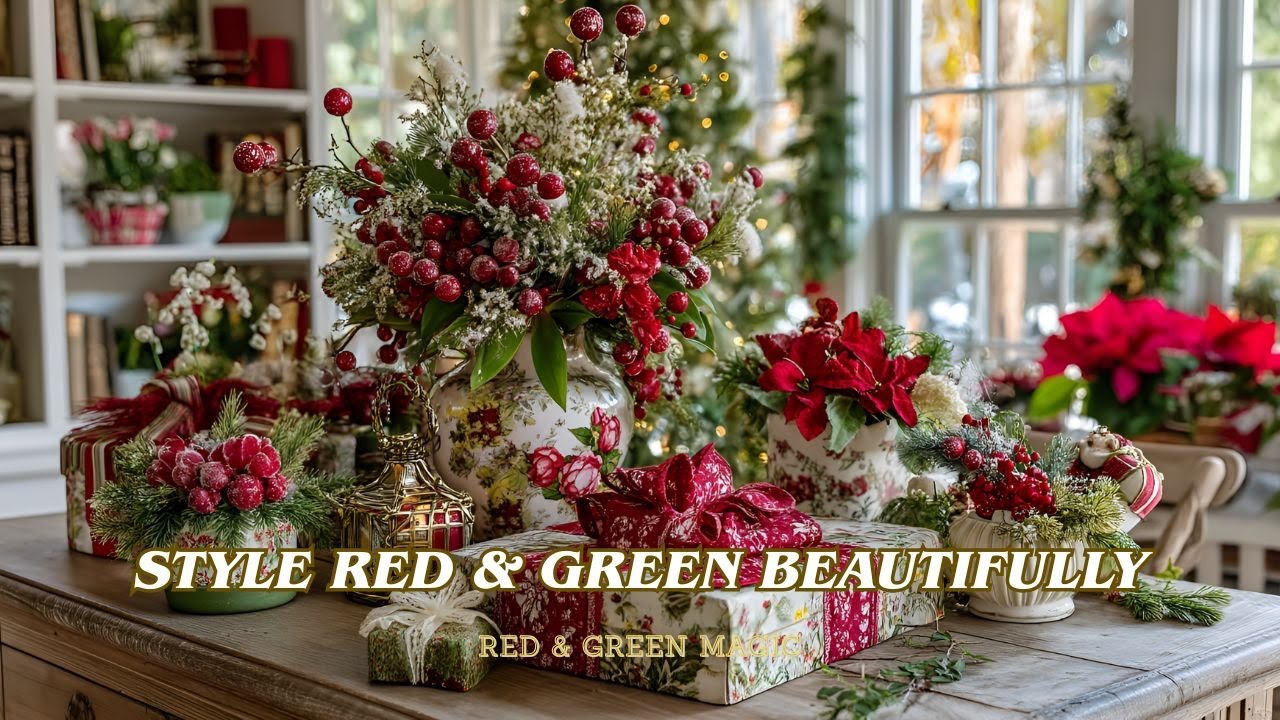 Holiday Home Glow | Style Red & Green Beautifully