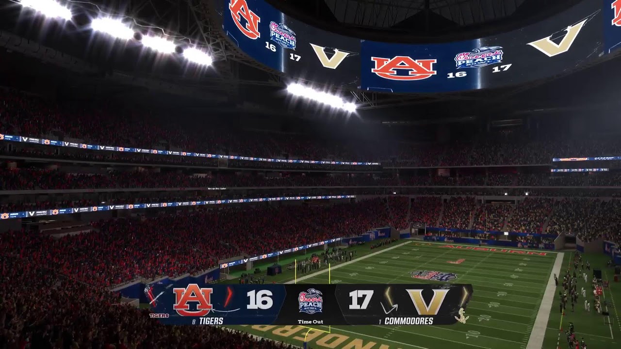 CFB26 KINETIKCFB SIM League Peach Bowl Auburn Tigers vs Vanderbilt Commodores