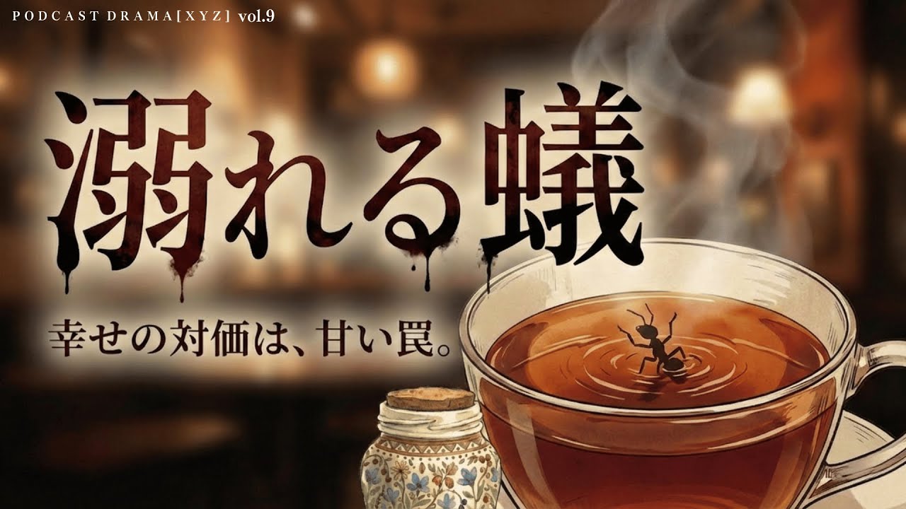 【ポッドキャストドラマXYZ】溺れる蟻｜甘い紅茶と、怪しい誘い。愛に溺れる女が選んだ「幸せ」の対価とは？【会話劇☕️🐜】