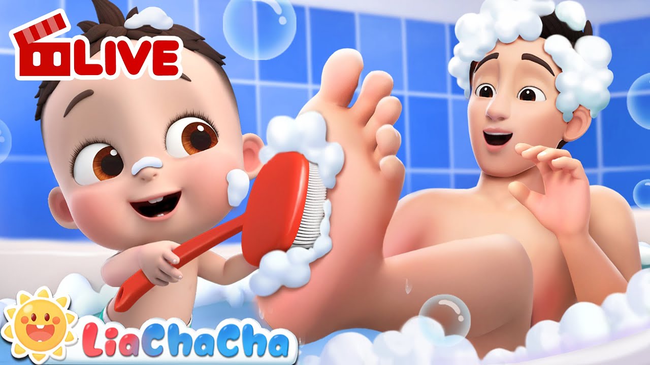 🔴 Bath Song | Baby Loves to Take a Bath + More! | @LiaChaCha_EN Nursery Rhymes & Kids Songs