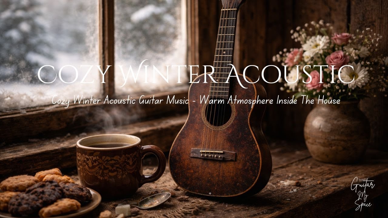 Cozy Winter Acoustic Guitar Music - Warm Atmosphere Inside The House
