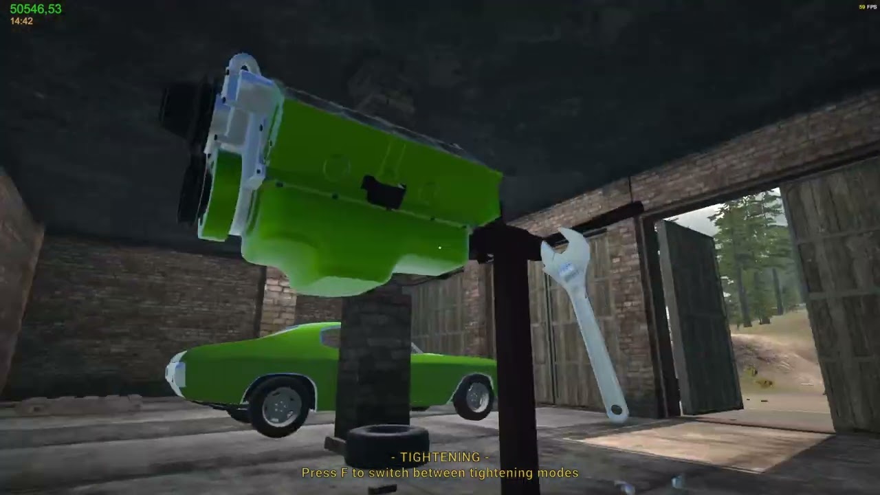 my garage making 2 engines