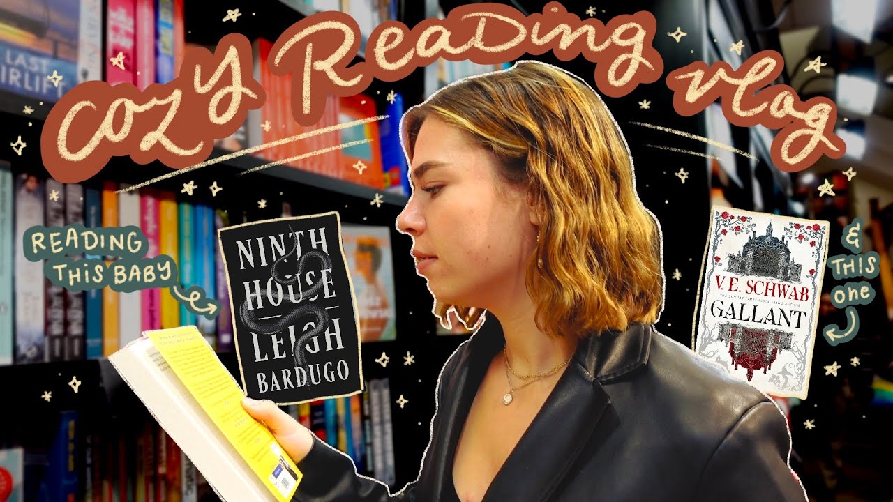 COZY READING VLOG 🤎 reading ninth house, amsterdam bookshopping & crocheting (my latest obsession)