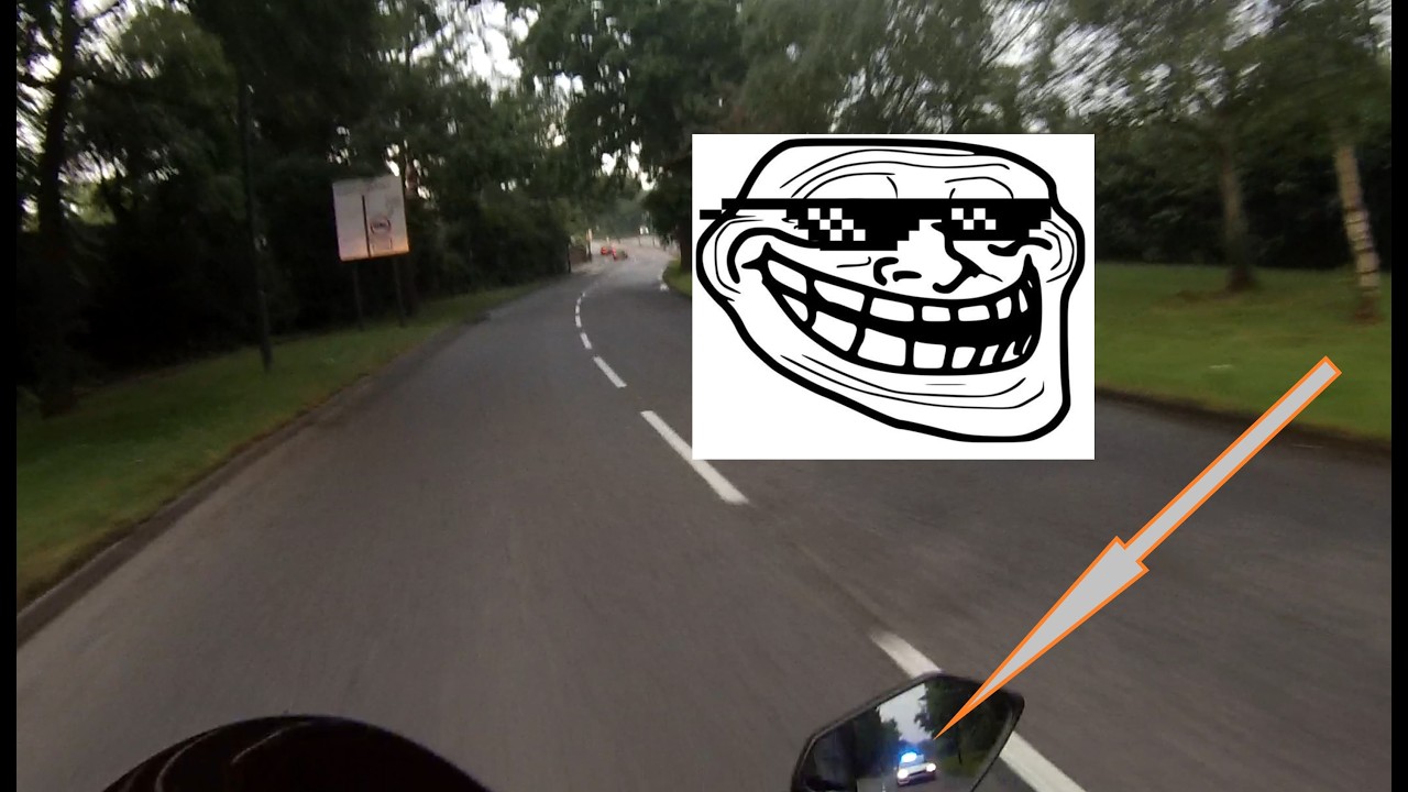 motorcycle ride with my kawasaki z1000sx - police on my tail