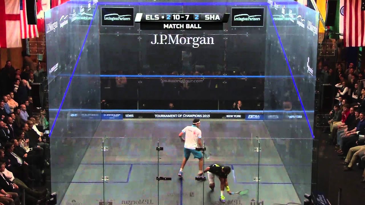 Сквош: Обзор турнира чемпионов JP Morgan 2015: мужской полуфинал