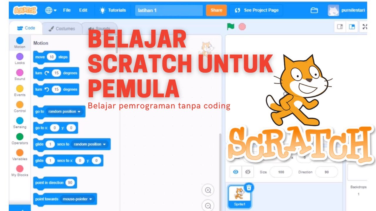 BELAJAR SCRATCH UNTUK PEMULA