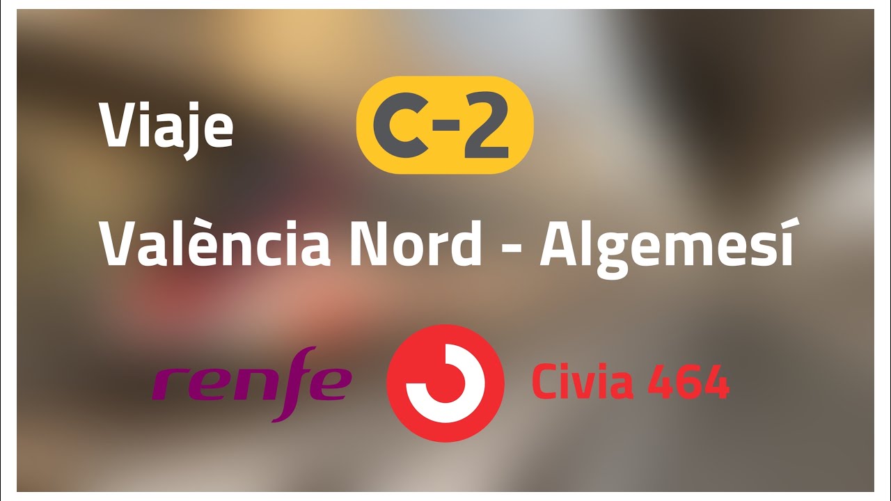 Viaje en Civia en la lanzadera València Nord - Algemesí | C-2 Cercanías Valencia