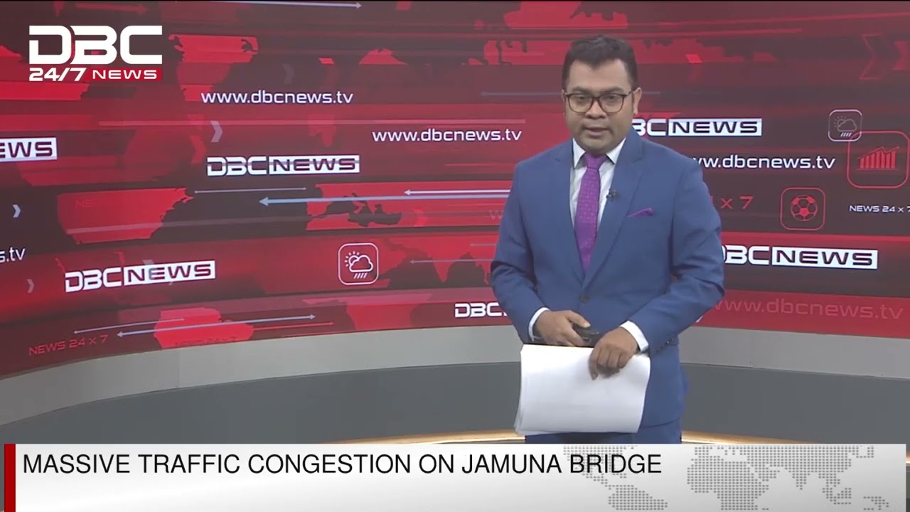 Massive traffic congestion on Jamuna bridge | DBC NEWS