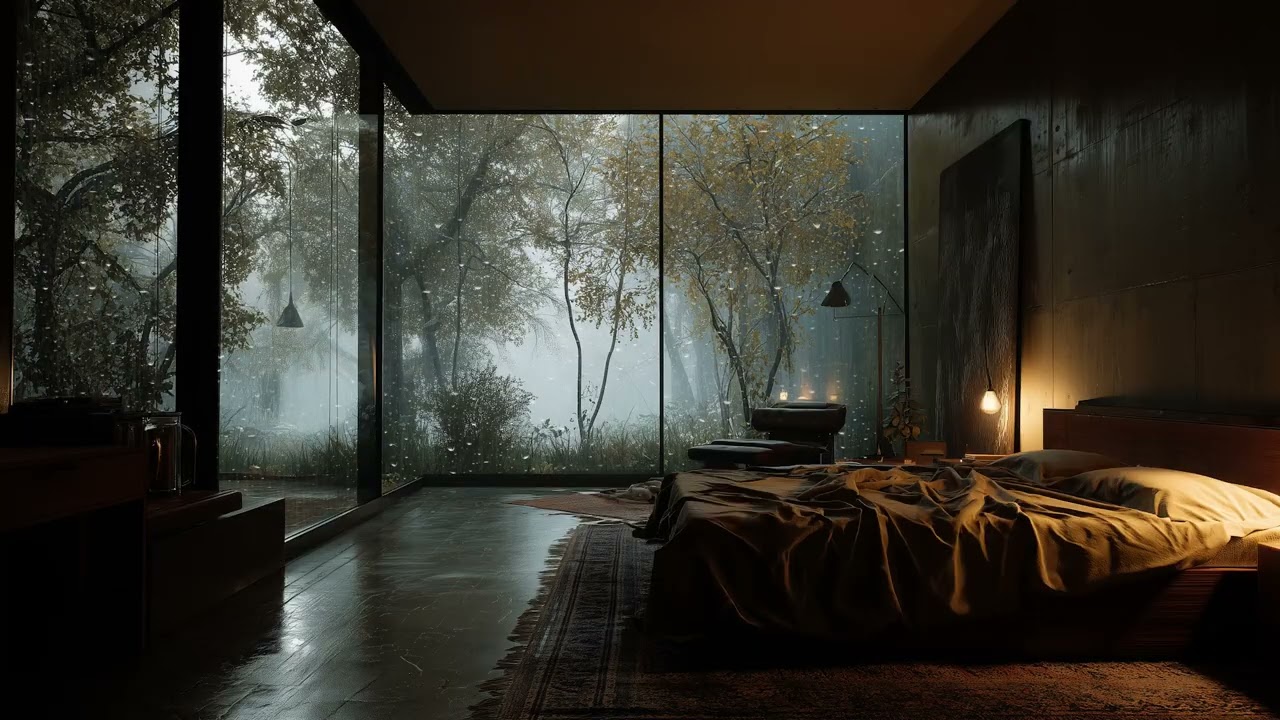3 Hours Soft Rain & Peaceful Melodies 🌧️ Relax Your Mind