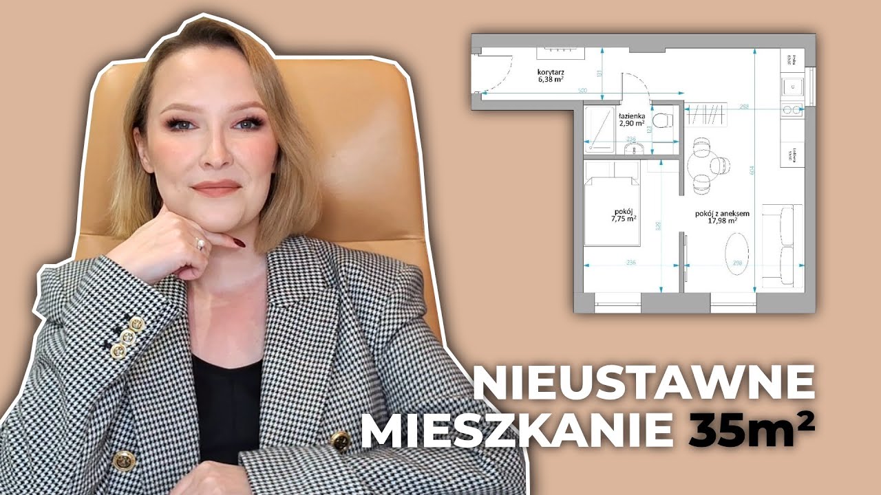Co da się WYCISNĄĆ z 35m²? Analiza rzutu mieszkania + 3 MOJE PROPOZYCJE