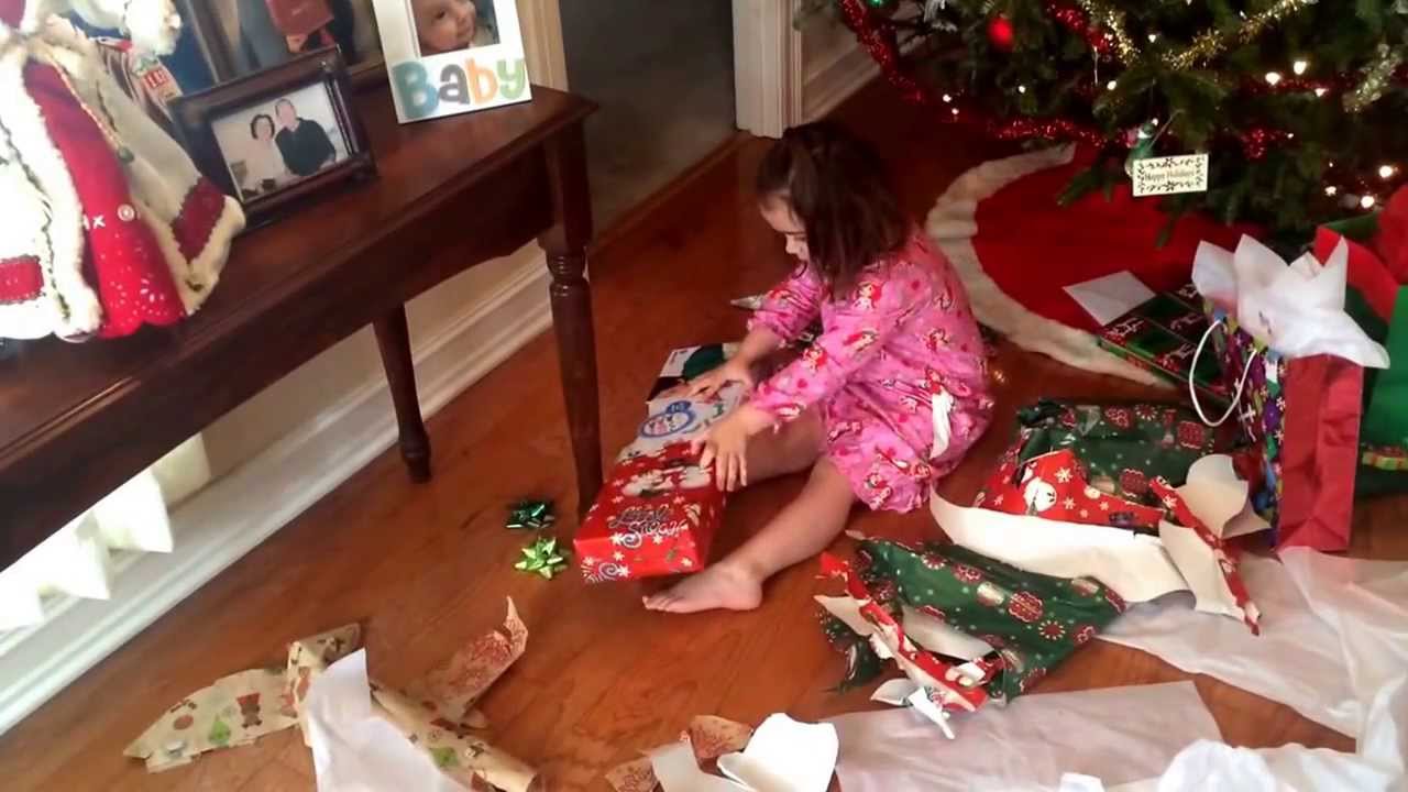 Zoe on Christmas morning, Dec 25, 2013