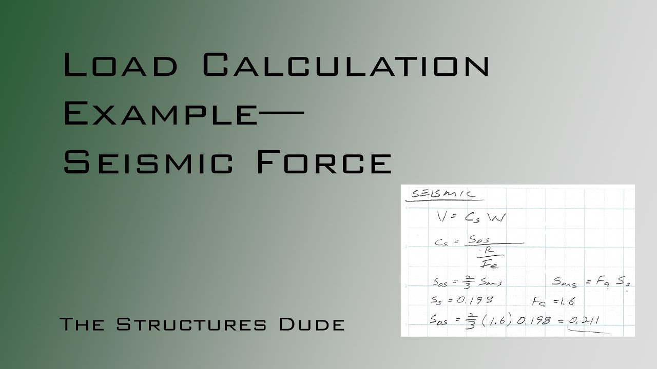 Load Calculation Example: Seismic Force