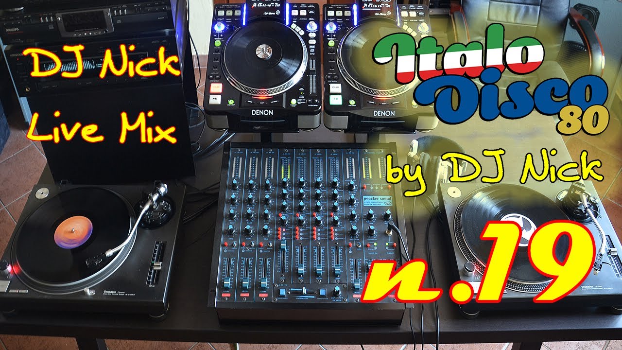 DJ NICK 80's Vinyl Italo-Disco Mix live 19