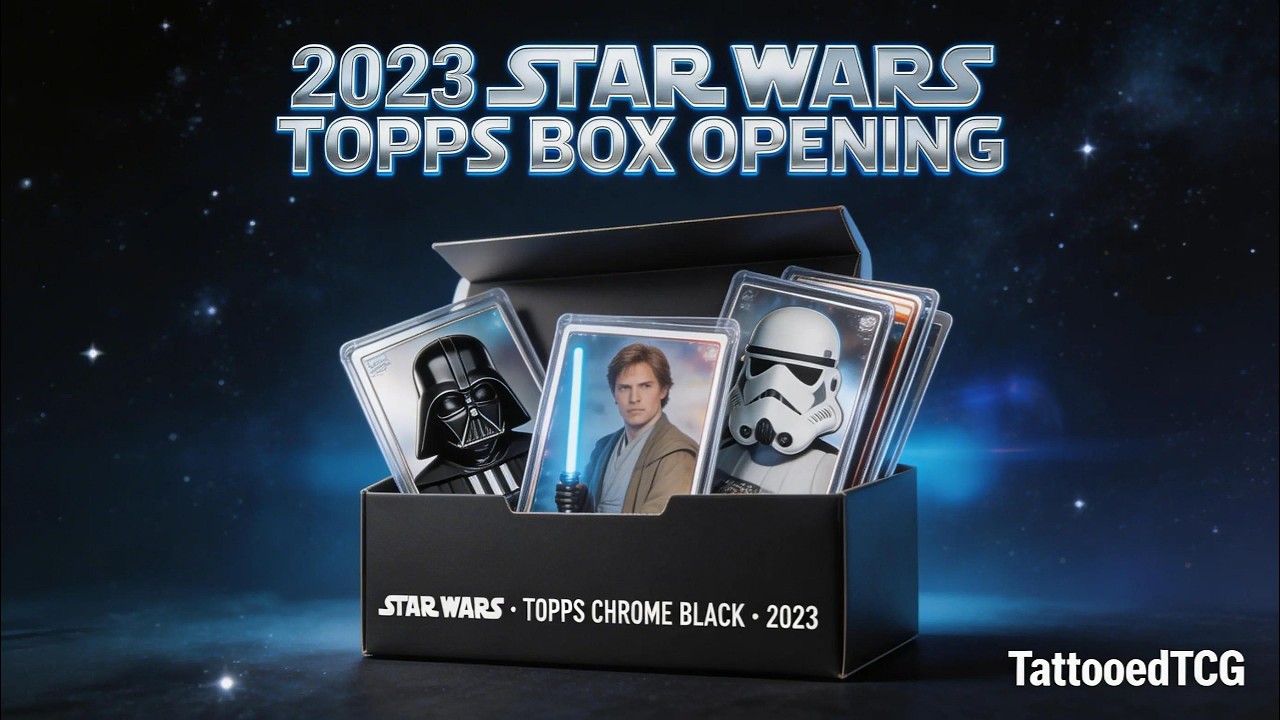 2023 Star Wars Topps Chrome Black Hobby Box Opening