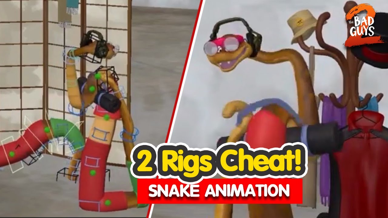 How Snake Was Animated with 2 Rigs | The Bad Guys 2